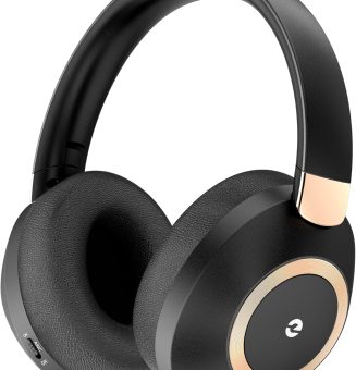 Active Noise Cancelling Headphones, 100H Playtime Headphones Wireless Bluetooth, Bluetooth Headphone with Mic, Over Ear Wireless Headphone with Deep Bass,Fast Charging for Travel